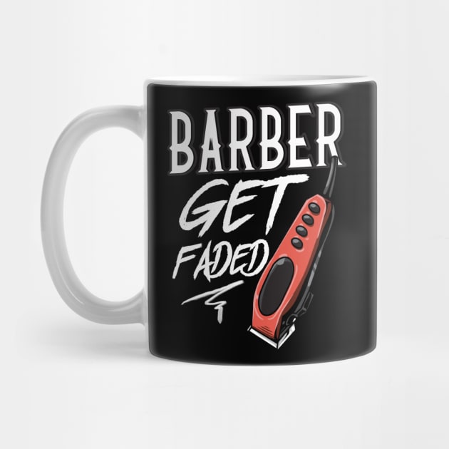 Vintage Barber Tees Get Faded Funny Electric Clippers Gift by Proficient Tees